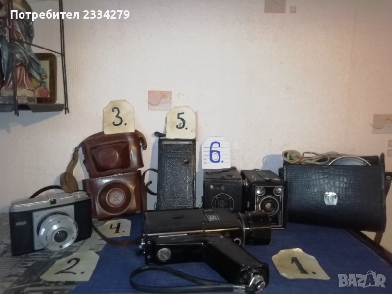 Стари автентични фотоапарати, камери и други предмети от фотографията. , снимка 1