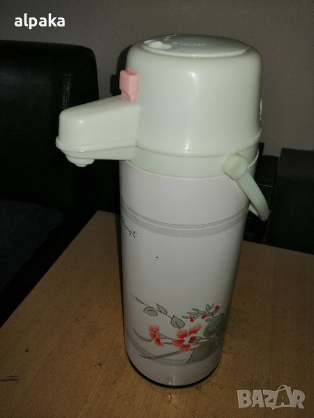 Продавам ретро термус с помпа, 2.5литра, снимка 1