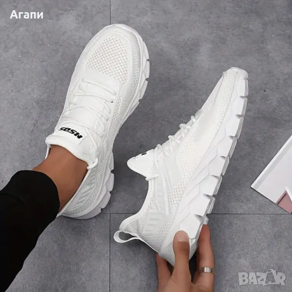 Бели маратонки № 41 внос от чужбина нови, снимка 1