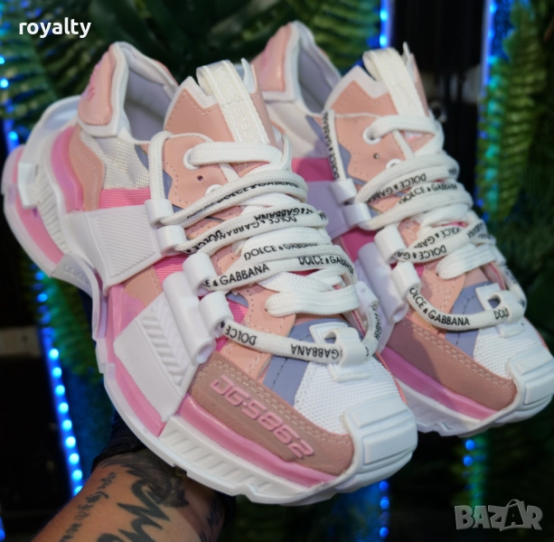 Сникърси-Dolce&Gabbana- Бяло и Розово, снимка 1