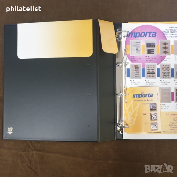 Папка Importa с ENCAP листа за монети до 41мм , подходящи за нови БНБ монети - 10 лева сребърни , снимка 1