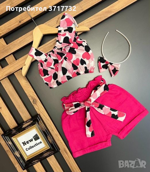 Комплект от потник и къси панталонки, снимка 1