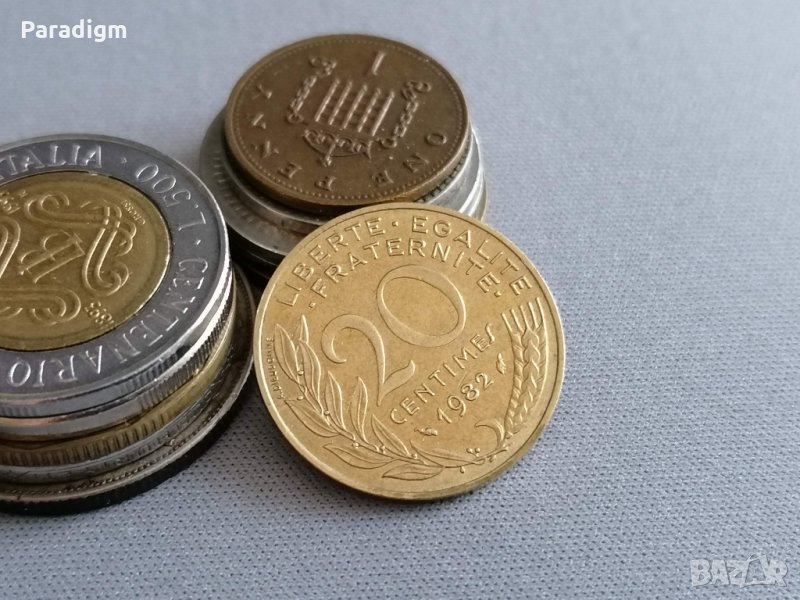 Монета - Франция - 20 сентима | 1982г., снимка 1