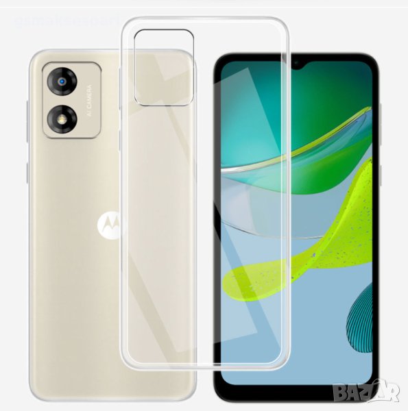 Motorola E13 - Силиконов Прозрачен Кейс Гръб, снимка 1