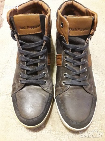 Мъжки спортно-елегантни кецове от естествена кожа Hush Puppies, снимка 1