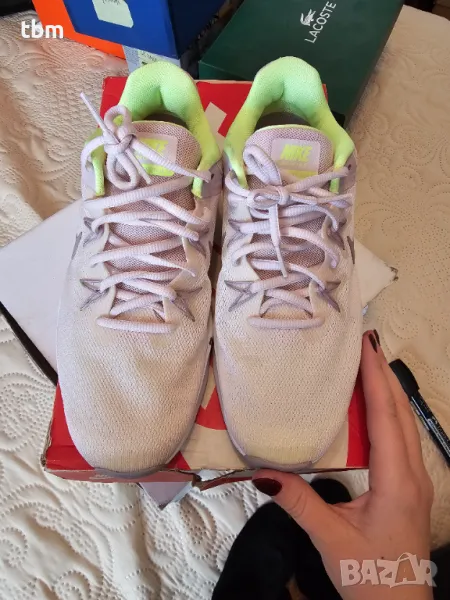 Маратонки Nike, розово и електричното зелено, снимка 1