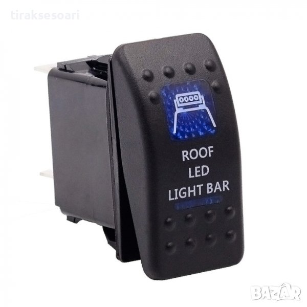 Копче Бутон За Вграждане LED Лед Бар Халоген 12-24V ROOF LED LIGHT BAR, снимка 1