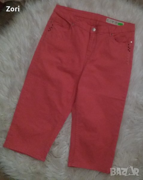 Дънки в коралов цвят и 3/4 дължина на крачола , снимка 1