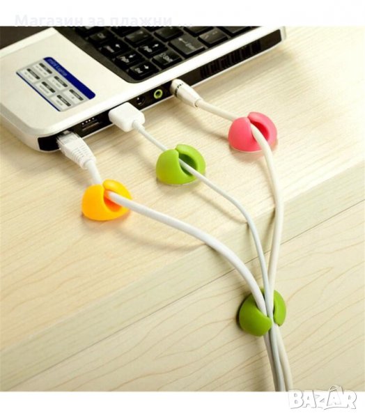 ДЪРЖАЧ ЗА КАБЕЛИ КОМПЛЕКТ ОТ 4 БР. - код 2105, снимка 1