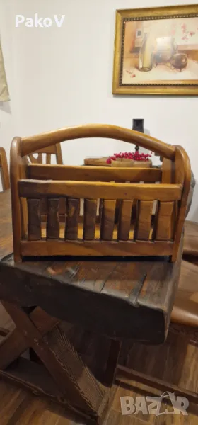 Дърворезба Поставка, снимка 1