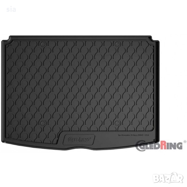 Гумена стелкa за багажник Gledring съвместима за MERCEDES B W247 горно променливо дъно 2019, снимка 1
