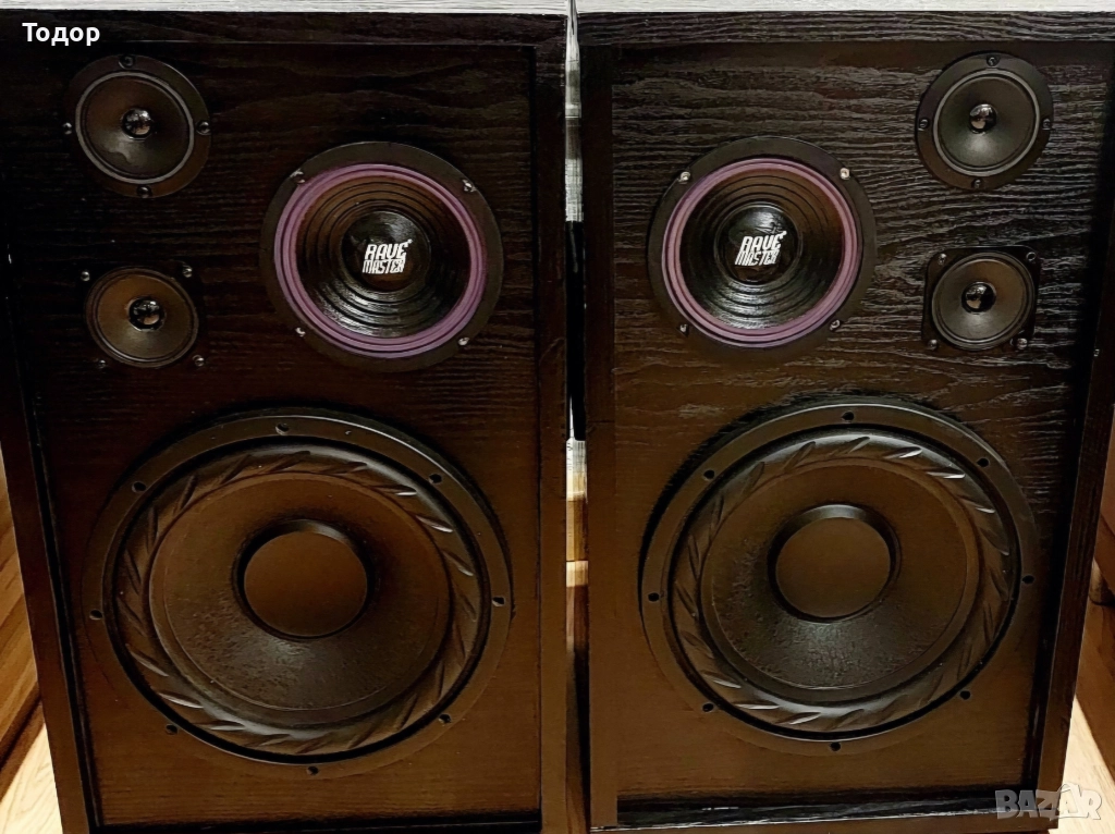 🔊 Големи 4-лентови колони – ръчна изработка,, снимка 1