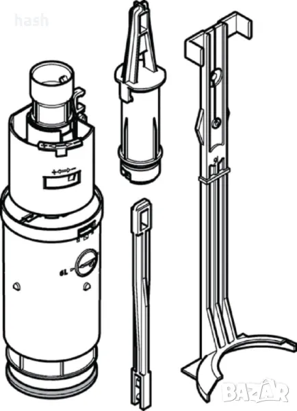 Механизъм Geberit 240.501.00.1, снимка 1