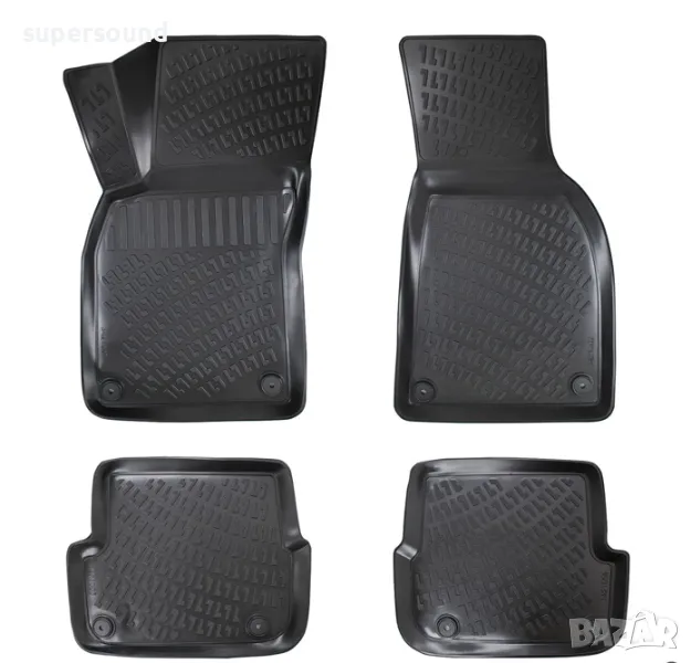 Гумени стелки съвместими с Audi A6 / C6 04-11, снимка 1