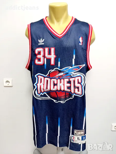 Мъжки потник Adidas Houston Rockets Hakeem Olajuwon размер XL, снимка 1