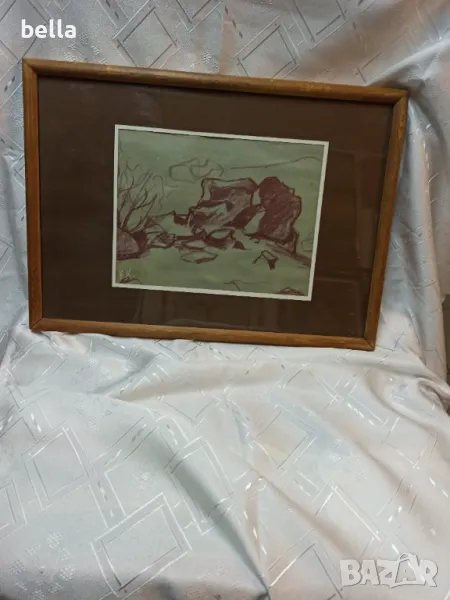 Авторска картина на худ.Красимир Кръстев-Белоградчик,подписана и рамкирана., снимка 1