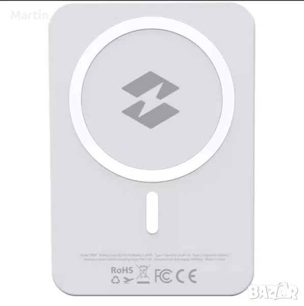 Външна батерия INFINIX 3000mAh, безжично зареждане, iPhone, Power Bank, снимка 1