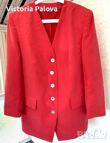 Прекрасно сако опушен корал Германия, снимка 10 - Сака - 40382696