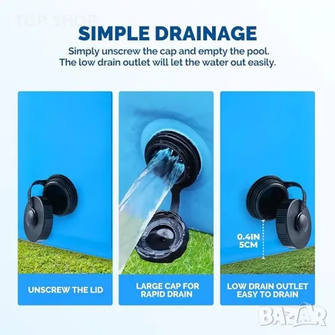 Басейн за кучета 80x 30 см PAWISE, снимка 5 - Оборудване за аквариуми - 48477825