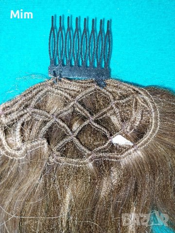 Тъмна Русо тапе / перука / бретон , снимка 4 - Аксесоари за коса - 42304566