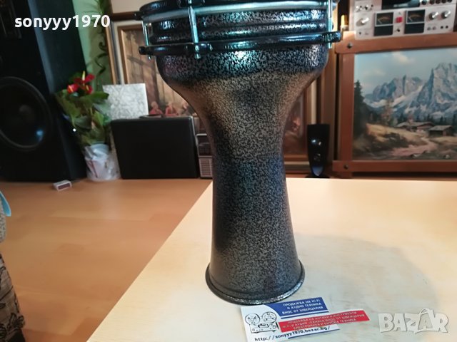 ТАРАМБУКА-ВНОС СИРИЯ 30Х20СМ МЕТАЛИКОВА 1503231551, снимка 5 - Ударни инструменти - 40011760