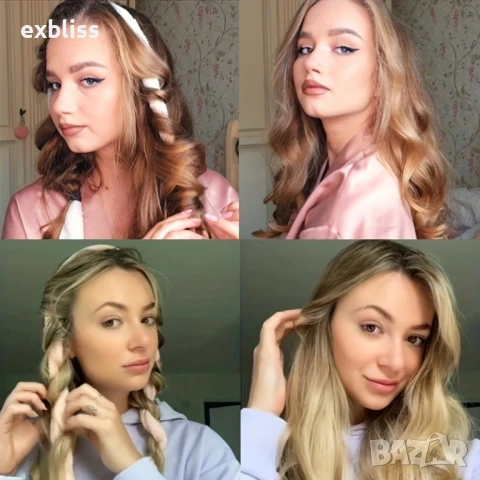 Аксесоар за къдрене на коса без изгаряне, снимка 2 - Продукти за коса - 50761104