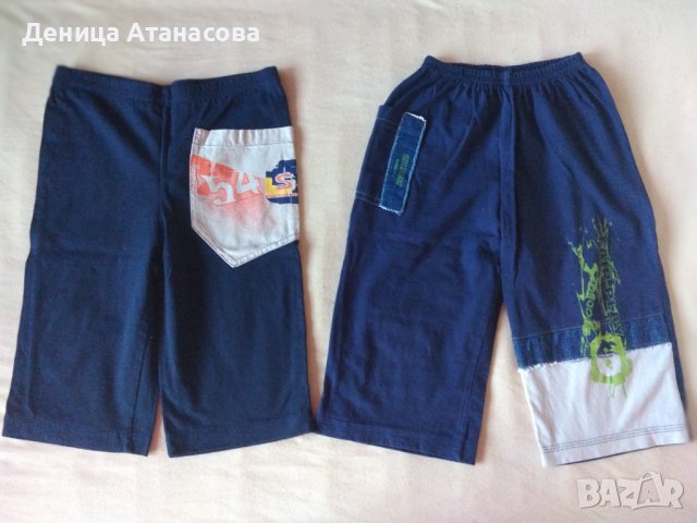 Тениски, потници, бански, къси панталони, халат, ризка с папийонка, шапка Спайдърмен размер 122/128, снимка 9 - Детски тениски и потници - 36740066