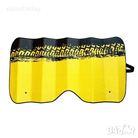 Сенник за кола за предно стъкло - 140x70см, жълт, снимка 3 - Аксесоари и консумативи - 50251543