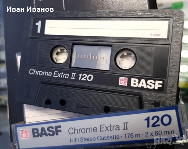 BASF хром аудиокасети 120 мин., като нови в перфектно състояние с оригиналните кашончета
