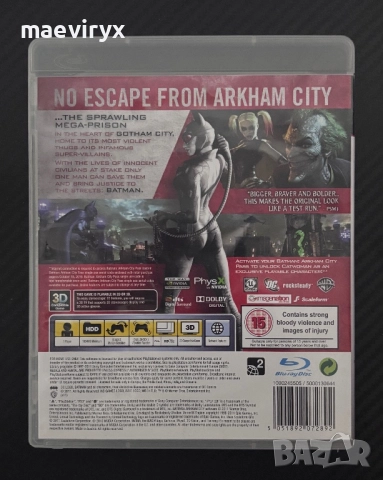 Batman: Arkham City за PS3, снимка 2 - PlayStation конзоли - 52379778