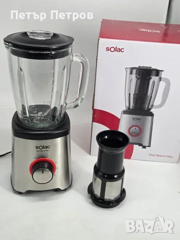 Блендер Solac Max Blend Filter 1600вата с корпус от неръждаема стомана