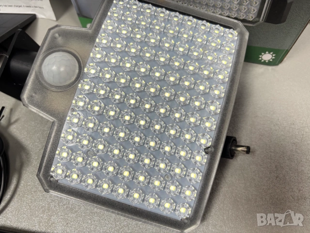 Външна соларна стенна лампа със сензор за движение и дистанционно управление (модел LF-2501B), снимка 8 - Соларни лампи - 53583354