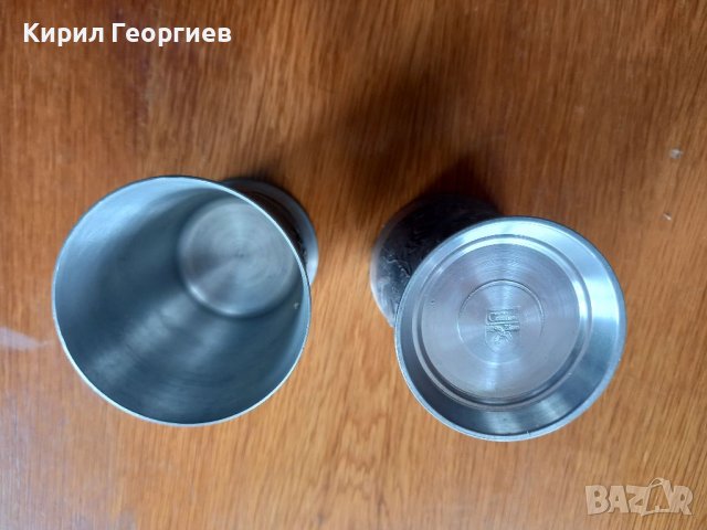 Две релефни цинкови чаши , снимка 3 - Чаши - 40310793