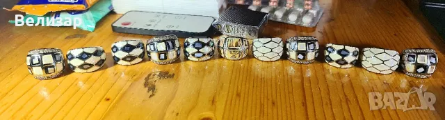 Пръстени стомана и камък , снимка 1