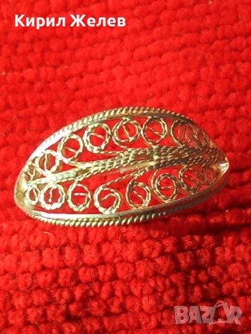 19 ВЕК СРЕБЪРЕН ПРЪСТЕН ФИЛИГРАН СРЕБРО ВИСОКА ПРОБА МАЙСТОРСКИ УНИКАТ СТАРО ГРАДСКО БИЖУ 26617, снимка 2 - Антикварни и старинни предмети - 34631496