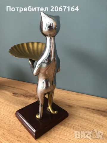 Стара хромирана бронзова фигура, снимка 6 - Декорация за дома - 48118952