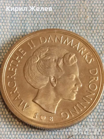 Монета 5 крони 1974г. Дания Кралица Маргрете втора 40433, снимка 5 - Нумизматика и бонистика - 48957251