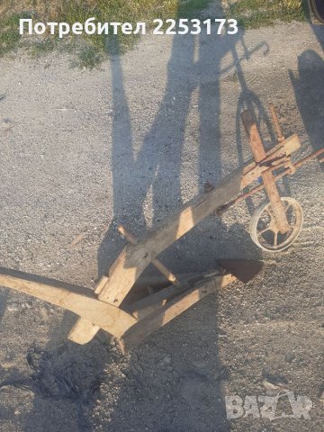 Старо рало дърво и метал, снимка 1