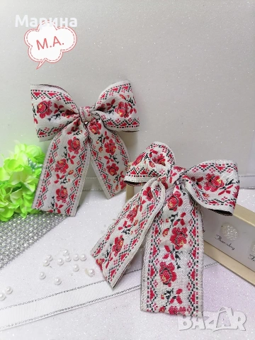 Панделка с фолклорни мотиви, снимка 11 - Аксесоари за коса - 53574130