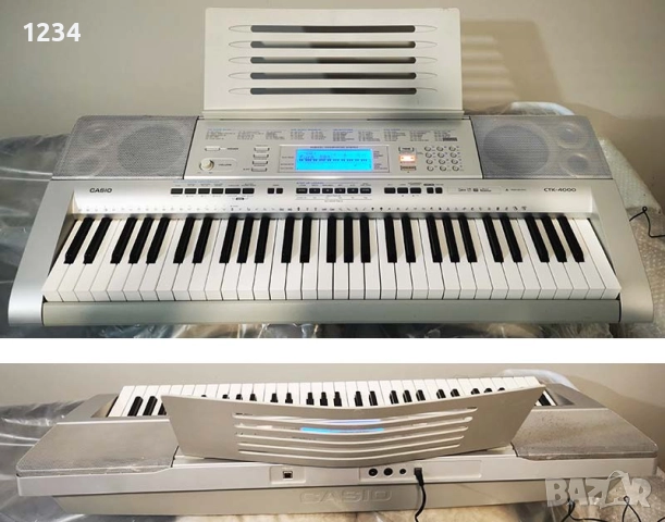 синтезатор клавир CASIO CTK-4000 пиано 5 октави плътни динамични клавиши и USB