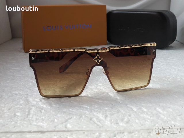 Louis Vuitton 2022 висок клас мъжки слънчеви очила унисекс дамски тип маска, снимка 3 - Слънчеви и диоптрични очила - 36083289