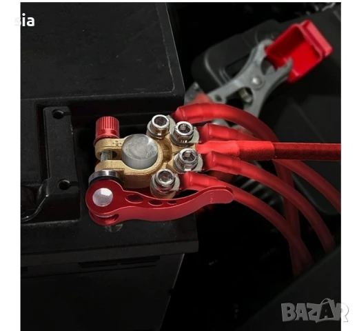 Клеми за акумулатор+ конектори, Универсални месингови скоби, снимка 3 - Аксесоари и консумативи - 51417052