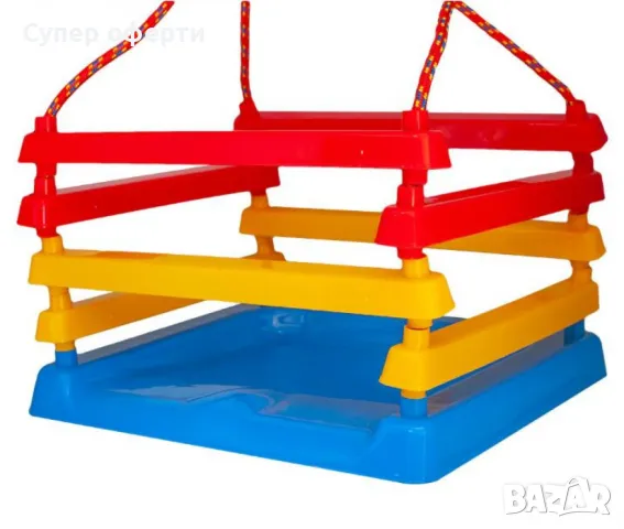 Детска люлка със закрепващи въжета и метални халки, снимка 2 - Други - 49901637