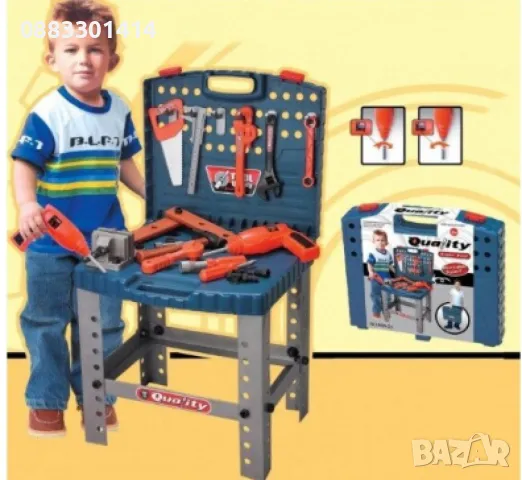 Детски комплект Майстор, Инструменти, Електрическа бормашина , снимка 3 - Образователни игри - 48024254