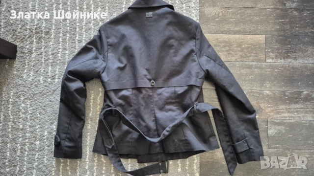 Чисто ново дамско късо яке / Къс тренчкот G-STAR RAW – Черно – Размер L., снимка 4 - Якета - 56133849