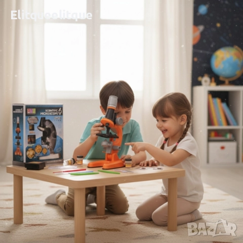 Детски научен микроскоп Scientific Microscope 1200x, снимка 3 - Образователни игри - 52200876