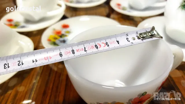 френски аркопал чаши за чай , снимка 7 - Антикварни и старинни предмети - 50096229