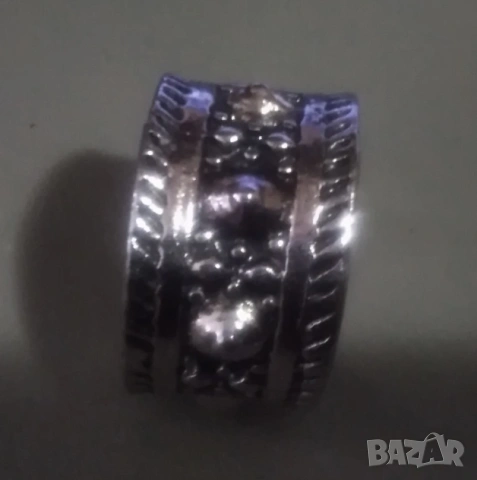 Пръстен широка халка, снимка 3 - Пръстени - 53652511