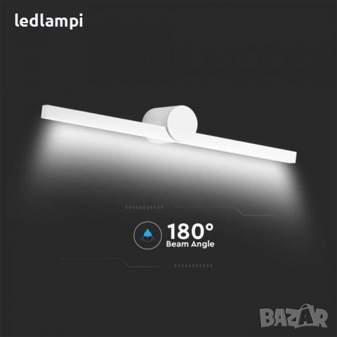 LED Аплик за огледало/картина 10W Бял, снимка 3 - Лампи за баня - 39143852