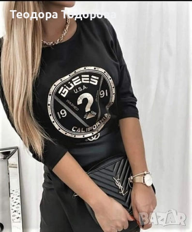 Дамски памучни блузи , снимка 2 - Блузи с дълъг ръкав и пуловери - 52548910